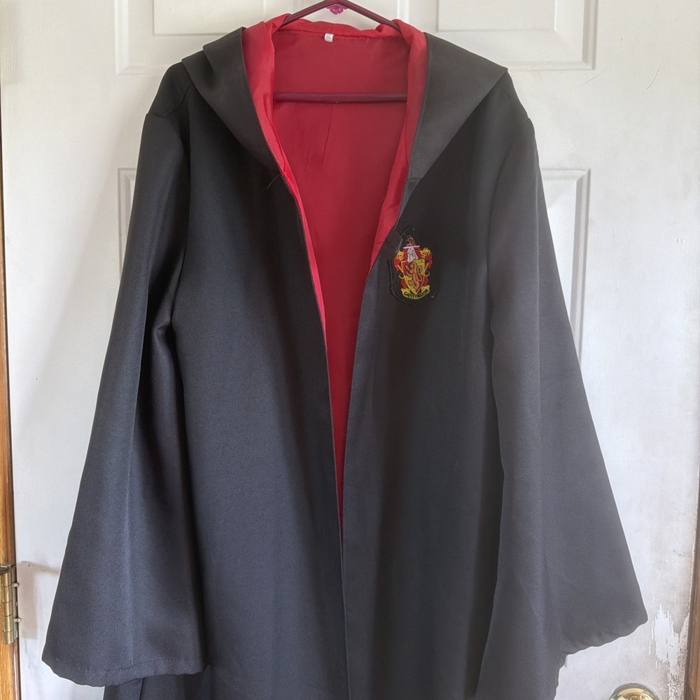 Harry Potter Adult Robe Cloak Gryffindor Cosplay Costume XXL
